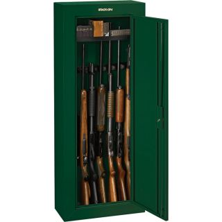 Stack-On 8-Gun Security Cabinet — Green, Key Lock, Model# GCG-908-DS  Safes