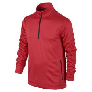 Nike Therma FIT Half Zip Boys Golf Pullover   Action Red