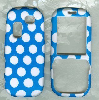 Blue Polka Dot T404g T469 Sgh t404g Hard Faceplate Cover Phone Case for Samsung Gravity 2 Cell Phones & Accessories