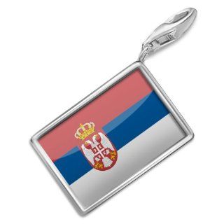 NEONBLOND Charms "Serbian Flag"   Bracelet Clip On NEONBLOND Jewelry & Accessories Jewelry
