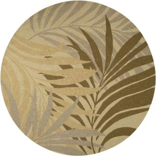 Tropic Collection Indoor/outdoor Floral Rug (8 Round)