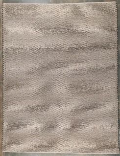 Hand woven Ladh Beige Wool Rug (46 X 66)