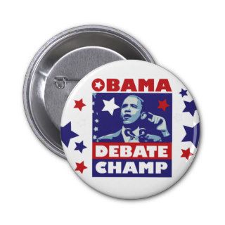 Barack Obama Debate Champion Pins