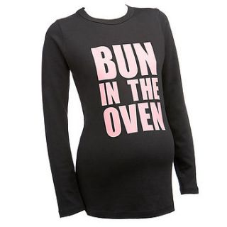 'bun in the oven' maternity t shirt by nappy head