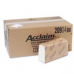 Acclaim White Single fold Towels (pack Of 16)