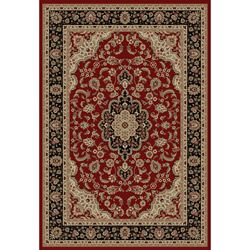 Medallion Traditional Red Area Rug (3 11 X 5 3)