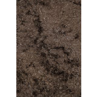 Alexander Home Hand woven Lux Shag Rug (76 X 96) Brown Size 76 x 96