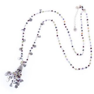 semi precious tassel necklace by francesca rossi designs