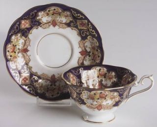 Royal Albert Heirloom (Bone China Stamp) Footed Cup & Saucer Set, Fine China Din