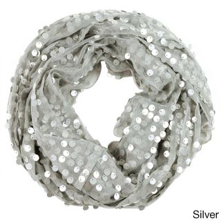 La77 Sequin Embellished Infinity Scarf