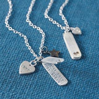 personalised hidden message locket by chambers & beau