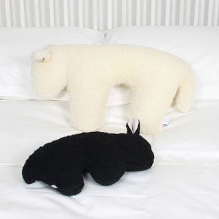 lazy lamby merino wool head pillow by the gorgeous company