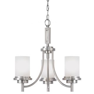 Winnetka 3 light Brushed Nickel Multi tiered Chandelier