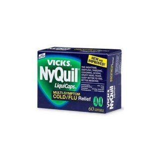 NyQuil Vicks Multi Symptom Cold/Flu Relief, 60 Liquicaps Health & Personal Care