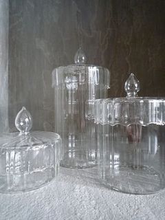 jolie glass storage jars by daisy west