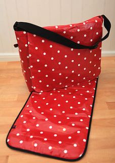 oilcloth baby changing bag issy by love lammie