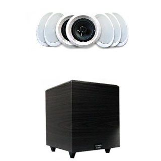 Acoustic Audio HTi6c Home Surround Sound System w/7 6.5" Speakers & 12" Sub Electronics