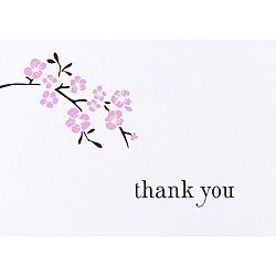 Hbh Cherry Blossom Thank You Cards (set Of 50)