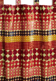 Velvety Vibrance Curtain  Mod Retro Vintage Decor Accessories