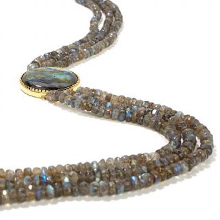 Colleen Lopez Labradorite Vermeil "The Dream of The Crop" 36" Beaded Necklace