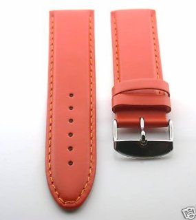 22mm Leather Strap Watch Band for Invicta Watch Orange #12 at  Men's Watch store.