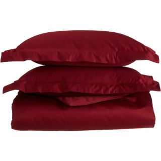 None Egyptian Cotton 1200 Thread Count 3 piece Duvet Cover Set Red Size California King