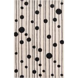 Candice Olson Hand tufted Ivory Chartres Geometric Wool Rug (9 X 13)