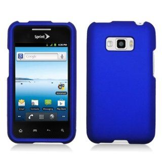 BLUE Hard Protector Case for LG Optimus Elite LS696 (Sprint/ Virgin Mobile) Cell Phones & Accessories