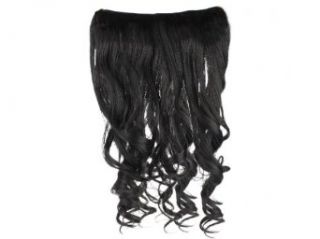 Stylish Long Curly Wavy Hair Extension Wig 4 Colors Available (Natural Black)
