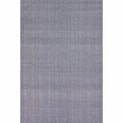 Nuloom Handmade Flatweave Herringbone Chevron Navy Cotton Rug (8 X 10)