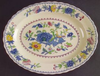 Masons Regency/Plantation Colonial  12 Oval Serving Platter, Fine China Dinner