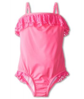 Seafolly Kids Neon Pop Tube Tank Girls Swimsuits One Piece (Pink)