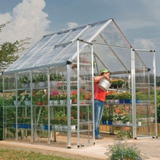 Palram Snap & Grow Greenhouse   8ft.W x 8ft.L, 64 sq. ft., Model HG8008