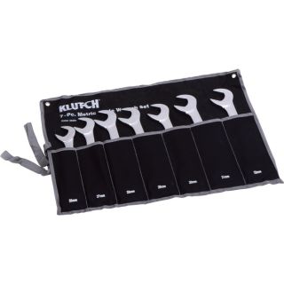 Klutch Angle Combination Wrench Set — 7-Pc., Metric  Combination Wrench Sets