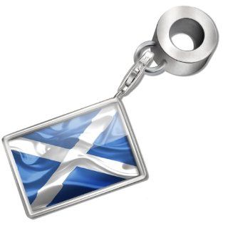 Neonblond Bead/Charm "Scotland" 3D Flag region United Kingdom   Fits Pandora Bracelet Jewelry