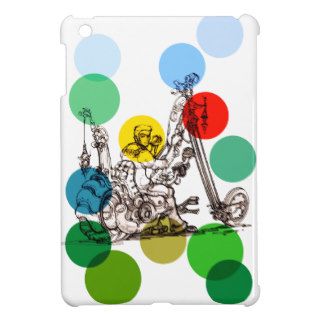 Fun Art Drawing of a Fantasy Motorcycle Man Cover For The iPad Mini