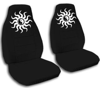 2 Ying Yang seat covers. Black seat covers for a 2000 VW Beetle. Please contact us if you have side airbags Automotive