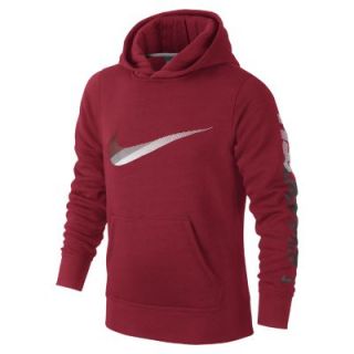 Nike HBR Swoosh Pullover Boys Hoodie   Gym Red