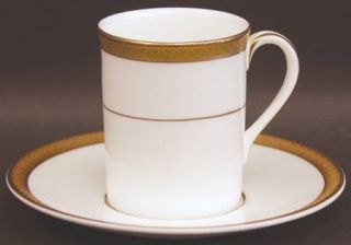 Royal Doulton Royal Gold Flat Demitasse Cup & Saucer Set, Fine China Dinnerware