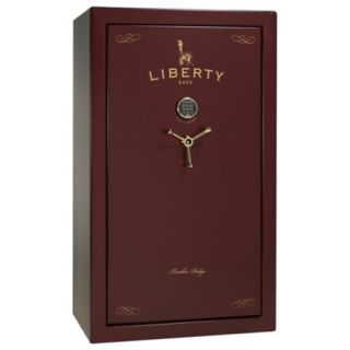 Liberty Timber Ridge TR30 30 Gun Safe Electronic Lock Burgundy Marble Brass 705923