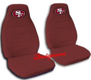 2 Burgundy "San Francisco" car seat covers for a 2002 Toyota Camry. Automotive