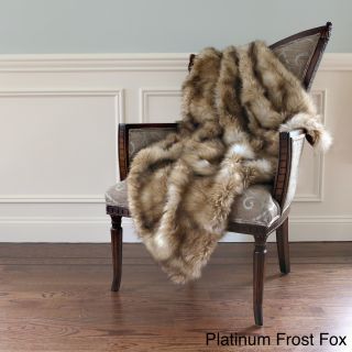 Wild Mannered Luxury Long Hair Faux Fur 54x36 Lap Throw