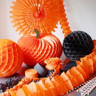 halloween paper tissue decoration pack by pearl and earl