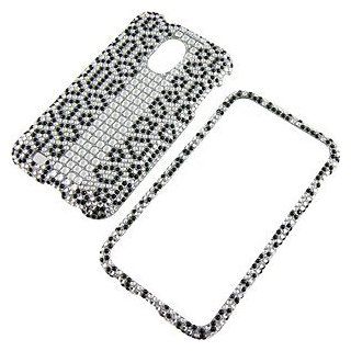 Rhinestones Protector Case for Samsung Epic 4G Touch SPH D710, Silver Leopard Full Diamond Cell Phones & Accessories