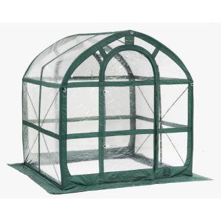 Flowerhouse 6 ft L x 6 ft W x 6.5 ft H Poly Sheeting Greenhouse