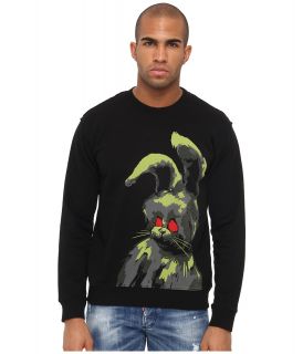 McQ Angry Bunny Sweatshirt Mens Sweatshirt (Black)