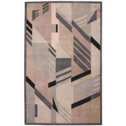 Casual Nourison Hand tufted Dimensions Grey Rug (36 X 56)