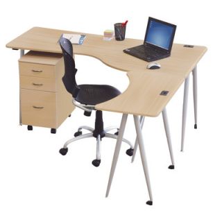 Balt Iflex Home Office Desk 90258 / 90259 Color Teak