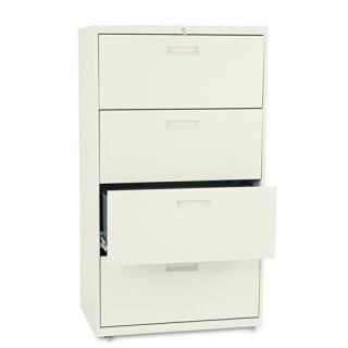 Hon 500 Series 30 inch Wide Four drawer Lateral File Cabinet In Putty