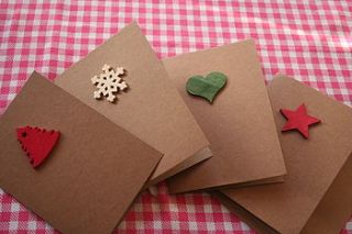 hand made christmas cards set 12 by dotty designs